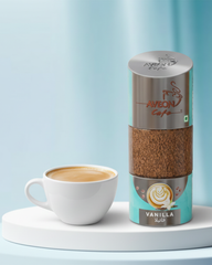 Vanilla Flavour 100gm Freeze Dried Instant Coffee Jar