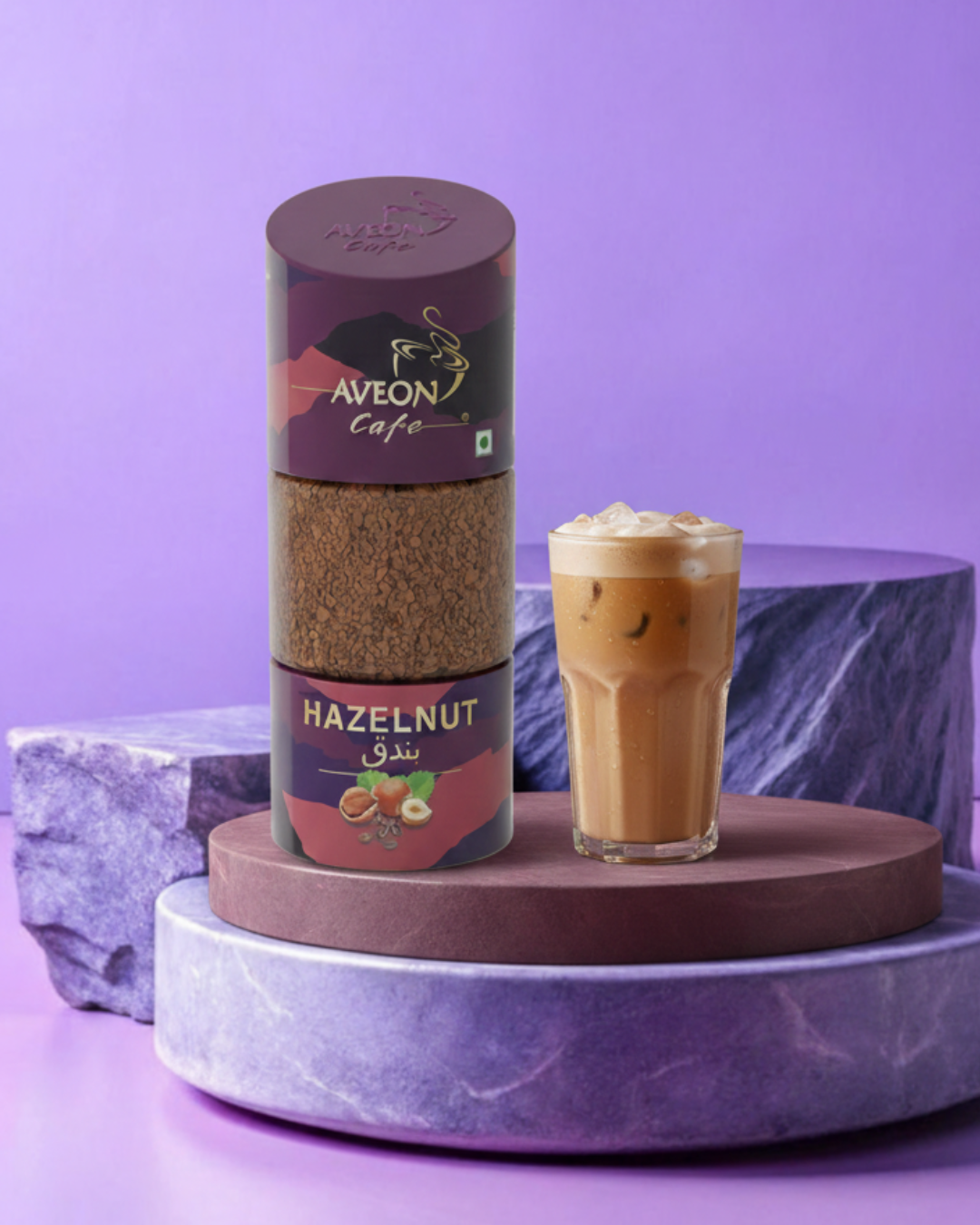 Hazelnut Flavour 100gm Freeze Dried Instant Coffee Jar