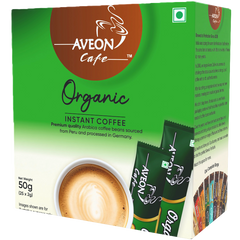 Organic Instant Coffee 25 Sachets - 50g Monocarton